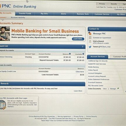 PNC Bank Log