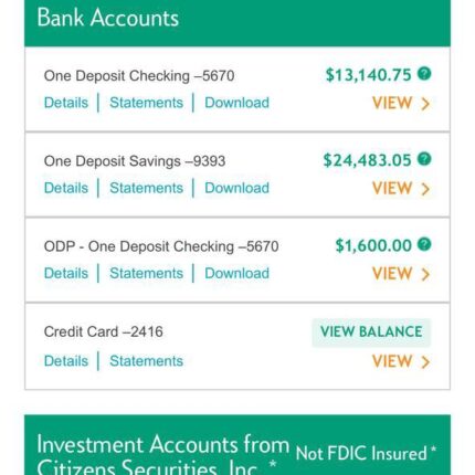 Citizens Bank Log